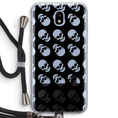 Musketon Skulls: Samsung Galaxy J5 (2017) Transparant Hoesje met koord