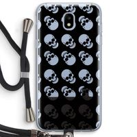 Musketon Skulls: Samsung Galaxy J5 (2017) Transparant Hoesje met koord