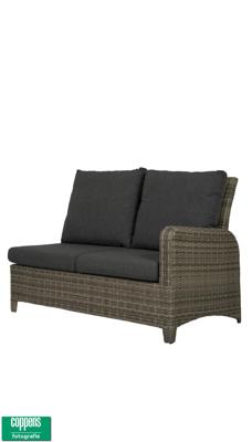 Qopps Aruba 2-zits arm links licht Grijs