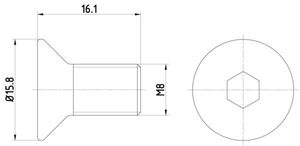 Schroef, remschijf TPM0006