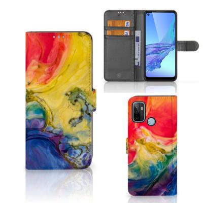 Hoesje OPPO A53 | OPPO A53s Watercolor Dark Hoesje OPPO A53 | OPPO A53s Watercolor Dark