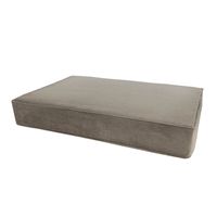 Madison friends orthopedisch memory velvet hondenkussen taupe 100x70 cm