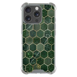 iPhone 16 Pro Max shockproof hoesje - Kubus groen