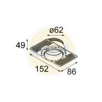 Modular - Recessed ring Ø62 - thumbnail