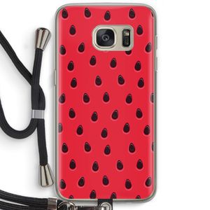 Watermelon: Samsung Galaxy S7 Transparant Hoesje met koord