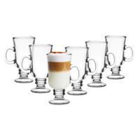 Glasmark Irish Coffee/koffie glazen Paris - transparant glas - 6x stuks - 200 ml