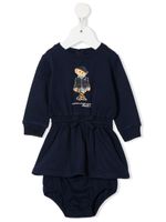 Ralph Lauren Kids robe-nuisette à logo imprimé - Bleu