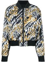 Versace Jeans Couture veste bomber réversible à logo imprimé - Noir - thumbnail