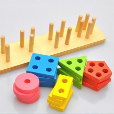 Vroeg onderwijs educatief speelgoed geometrische vorm