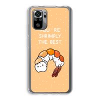 You're Shrimply The Best: Xiaomi Redmi Note 10S Transparant Hoesje