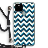 Onderbroken lijn: Pixel 5 Transparant Hoesje met koord