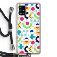 8-bit N°1: Samsung Galaxy A51 5G Transparant Hoesje met koord