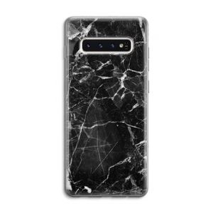 Zwart Marmer 2: Samsung Galaxy S10 4G Transparant Hoesje