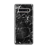 Zwart Marmer 2: Samsung Galaxy S10 4G Transparant Hoesje