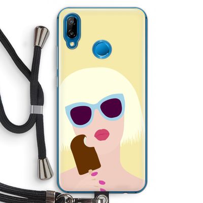 Ice cream: Huawei P20 Lite Transparant Hoesje met koord