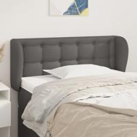 Hoofdbord met randen 103x23x78/88 cm kunstleer grijs