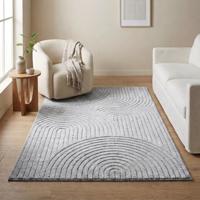 Vloerkleed Panglao - Lichtgrijs 280x200cm - Polypropyleen - Dekbed-Discounter.nl