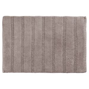 Badmat Differnz Stripes 45x75 cm Katoen Taupe