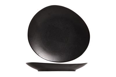 Cosy & Trendy Kleine Bordjes / Gebaksbordjes Vongola Black - 15 x 14 cm - 4 Stuks