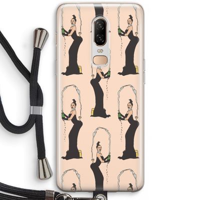 Pop Some Kim: OnePlus 6 Transparant Hoesje met koord