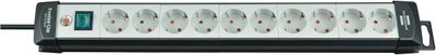 Brennenstuhl Premium-Line stekkerdoos 10-voudig zwart/lichtgrijs 3m H05VV-F 3G1,5 - 1951500100