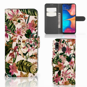 Samsung Galaxy A30 Hoesje Flowers