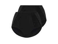 esmara 2 dames slips (Zwart, S (36/38))