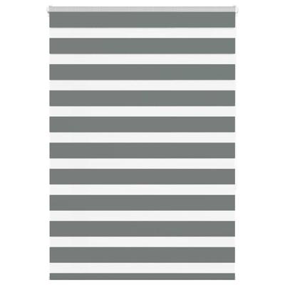 VidaXL Zebra rolgordijn 100x150 cm stofbreedte 95,9 cm donkergrijs