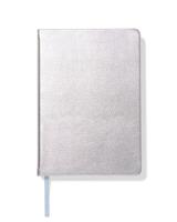 HEMA Notitieboek A5 gelinieerd ribbel (zilver)