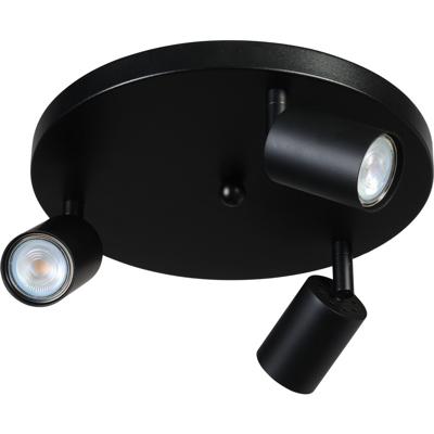 Masterlight Zwarte plafondlampBounce met spots - 5492-05-05-35-3