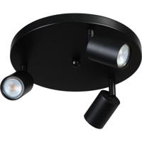 Masterlight Zwarte plafondlampBounce met spots - 5492-05-05-35-3