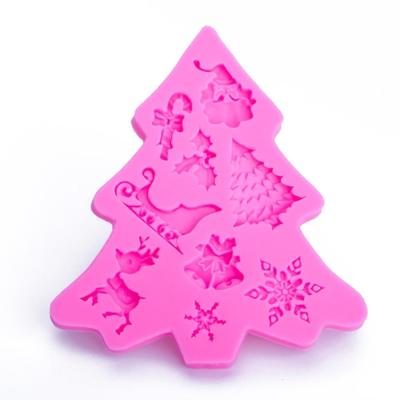 Kerstboom fondant siliconen mal cake chocolade biscuit decoratie tool