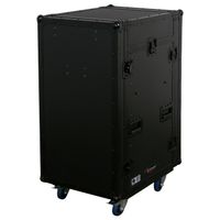 Odyssey Innovative Designs Pro Combo Rack with Side Table and Casters DJ-tafel - thumbnail