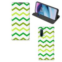OnePlus Nord CE 5G | Hoesje met Magneet | Zigzag Groen