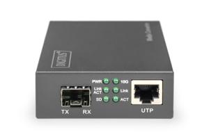 Digitus DN-82211 Mediaconverter 1 SFP, GBIC, LAN, LAN 10/100/1000 MBit/s, SFP 1 / 10 GBit/s