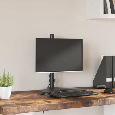 VidaXL Monitorbeugel vesa 75/100 mm zwart staal