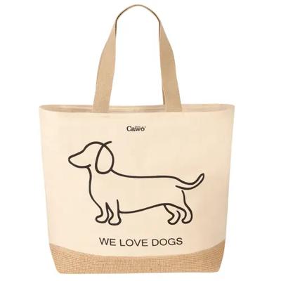 Cawö Cawö We love dogs/ 55701 Tas 40x55 natur/zwart