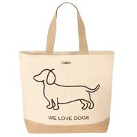 Cawö Cawö We love dogs/ 55701 Tas 40x55 natur/zwart