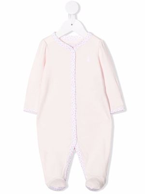 Ralph Lauren Kids pyjama à bords contrastants - Rose