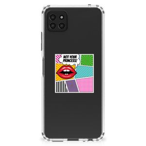 Samsung Galaxy A22 5G Anti Shock Bumper Case Popart Princess