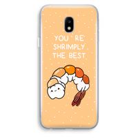 You're Shrimply The Best: Samsung Galaxy J3 (2017) Transparant Hoesje