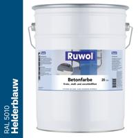 Ruwol Betonverf Helderblauw (RAL 5010) 20 liter