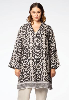 Yoek Blazer-blouse MURCIA | Zwart | Maat 54/56