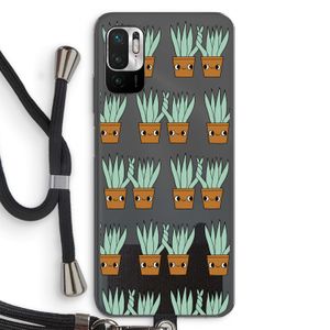 Sansevieria: Xiaomi Redmi Note 10 5G Transparant Hoesje met koord