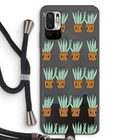 Sansevieria: Xiaomi Redmi Note 10 5G Transparant Hoesje met koord