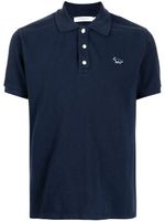 Maison Kitsuné polo à logo brodé - Bleu