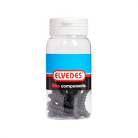 Elvedes rubber balgjes zwart 0.8-1.2mm. 25 stuks in pot Elvedes rubber balgjes zwart 0.8-1.2mm. 25 stuks in pot