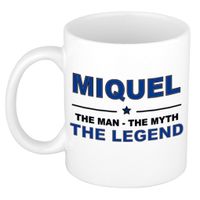 Miquel The man, The myth the legend cadeau koffie mok / thee beker 300 ml