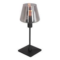 Steinhauer Zwarte tafellampAncilla met smoke glas - 3102ZW Steinhauer Zwarte tafellampAncilla met smoke glas - 3102ZW