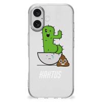 iPhone 16 Telefoonhoesje met Naam Cactus Poo
